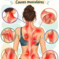 Femme réalisant des étirements pour soulager les tensions au dos.