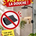Aménagement pratique et esthétique d'une douche moderne.