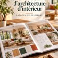 Portfolio d'architecture d'intérieur présentant des designs modernes et chaleureux.