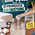Adhésif fait maison préparé dans un bocal en verre