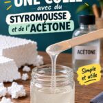 Adhésif fait maison préparé dans un bocal en verre
