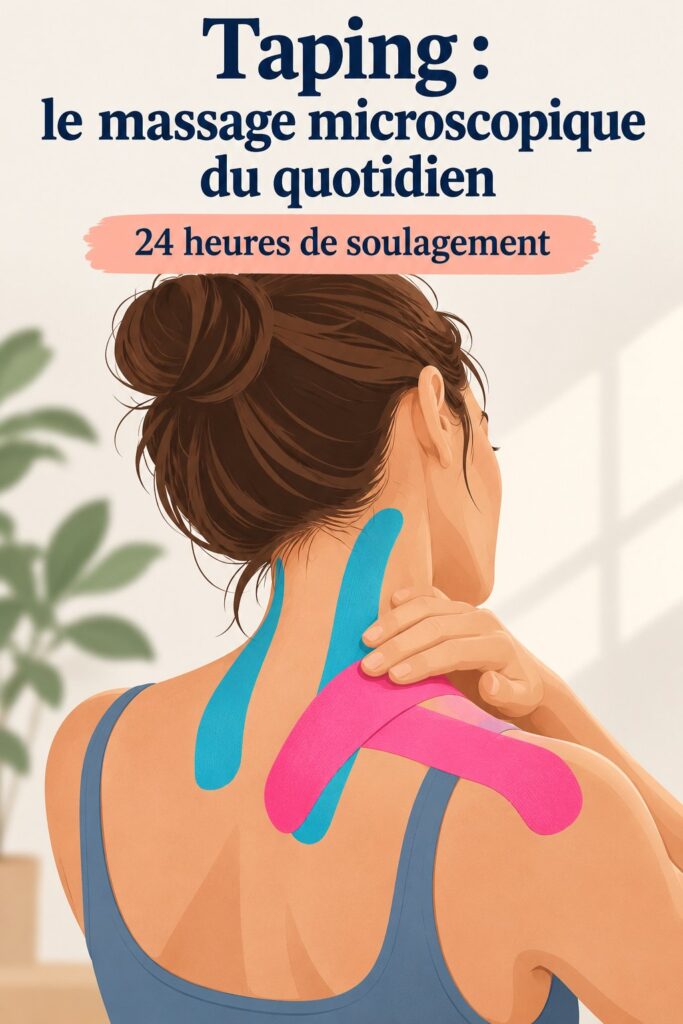 Découverte des techniques de taping pour améliorer le bien-être à la maison.
