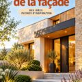 Façade moderne d'une maison rénovée avec des matériaux contemporains.
