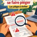 Femme examinant un contrat de rénovation à son bureau